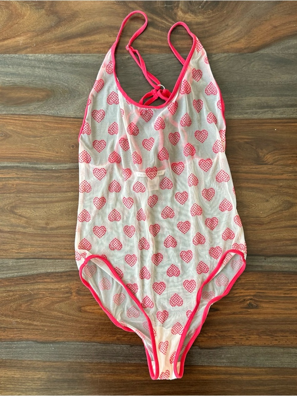 Victoria's Secret Hearts Mesh Sexy Teddy
